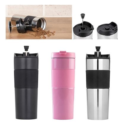 Picture of H5554 FRENCH PRESS ÇELİK TERMOS 500ml